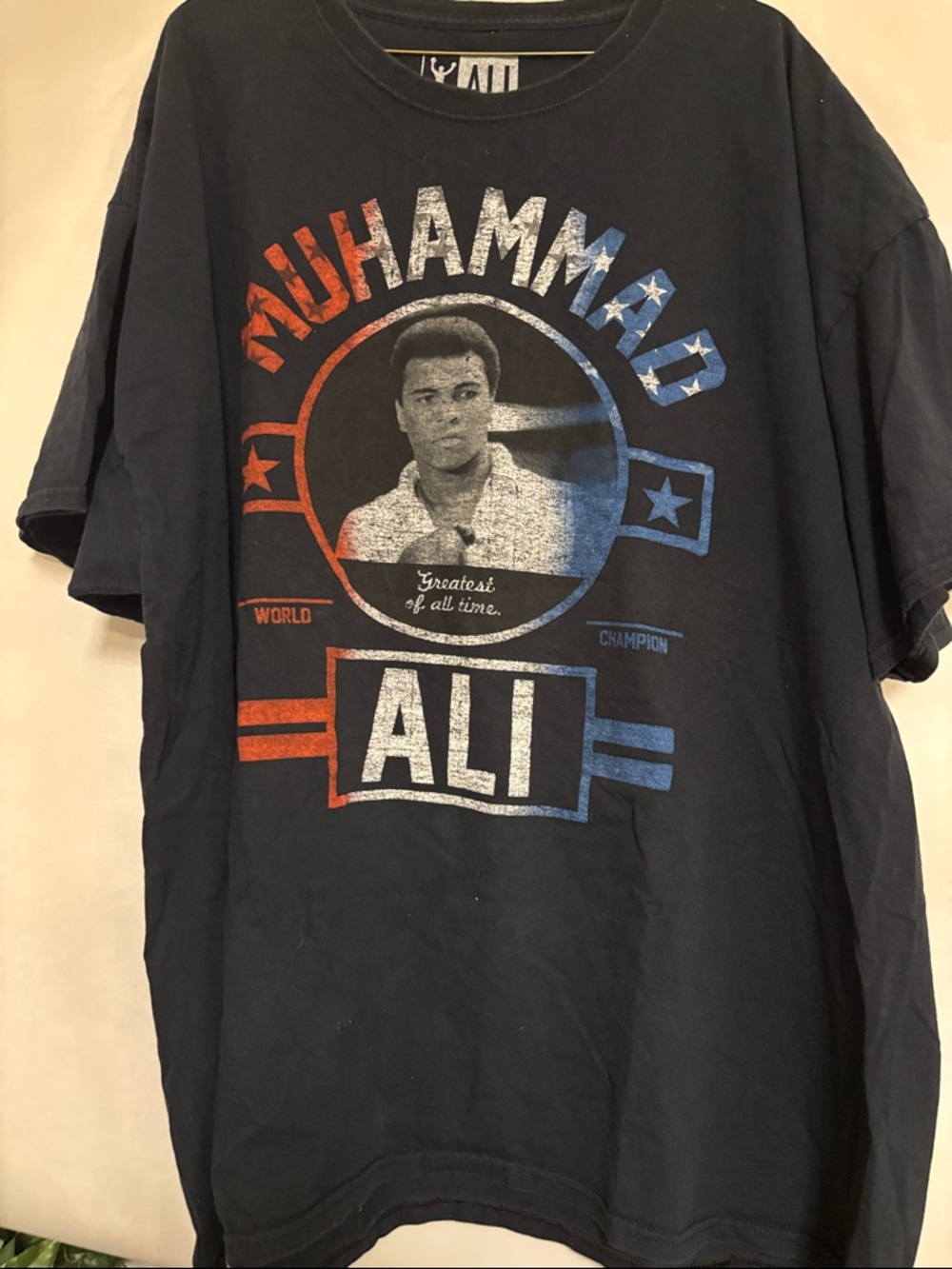 Muhammad Ali Graphic Short Sleeve Tee - Black1 minor call out look in pictures